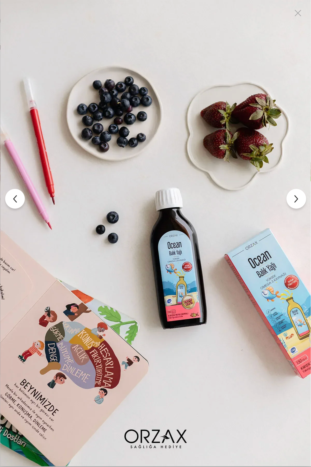 ORZAX Ocean VM Arginin PS Takviye Edici Gıda 150 ml - Görsel 2