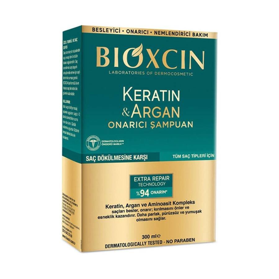 BIOXCIN Keratin & Argan Onarıcı Şampuan 300 ml